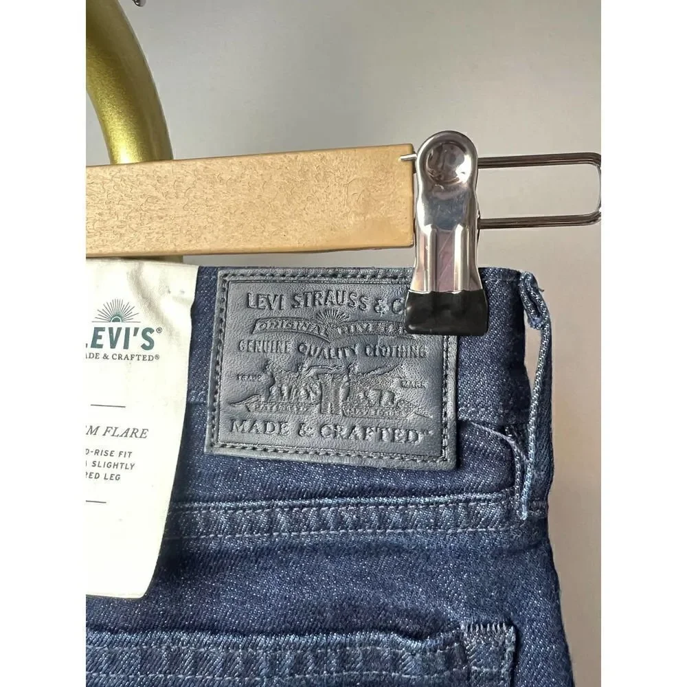 Anthropologie x Levi's Made & Crafted Stem Flare Embroidered Jeans NWT Sz. 25